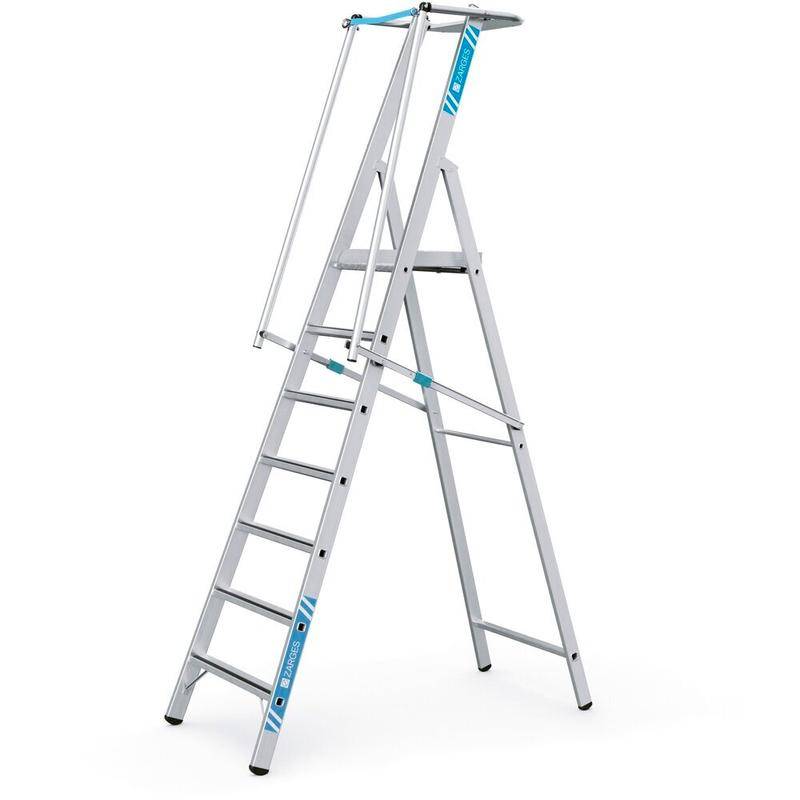 Zarges Stufenleiter ZAP Safemaster S mit großer Plattform 7 Stufen-0