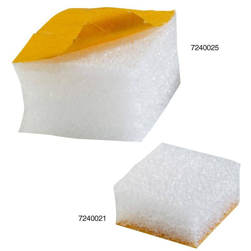 Schaumpads, 50 x 50 x 25 mm, permanent haftend, Liefermenge 2000 Stück/Karton-0