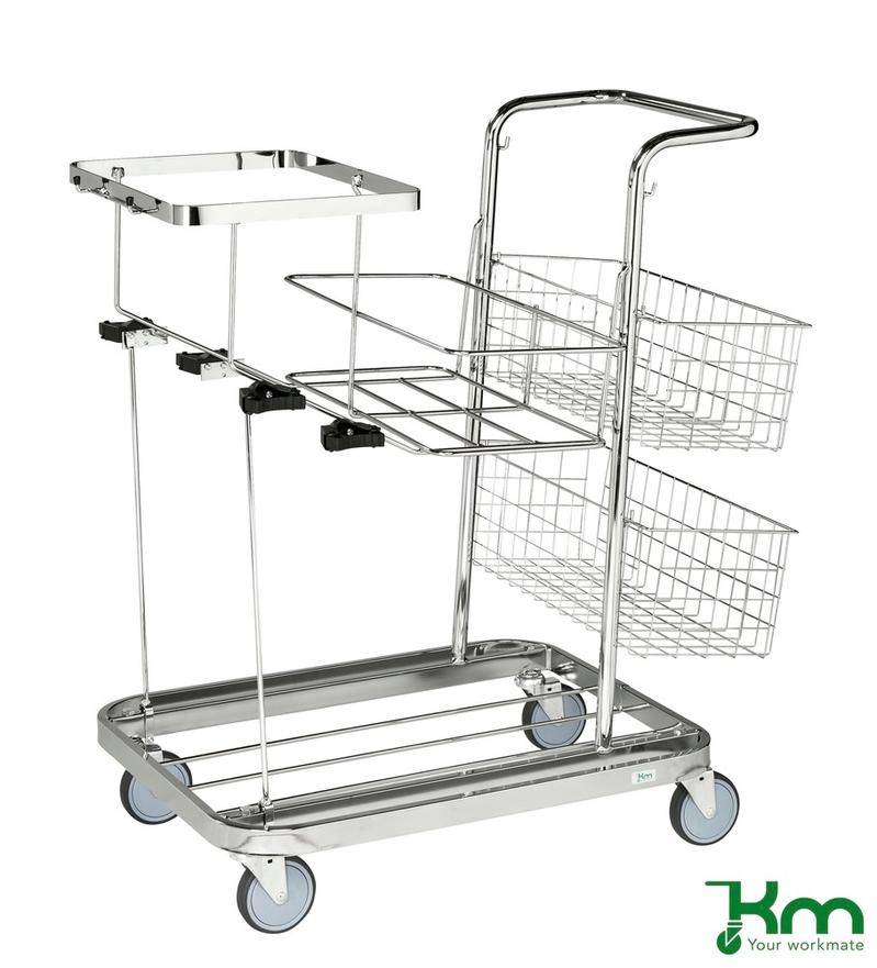 Kongamek Reinigungswagen verzinkt 770x550x1000mm für 25l-Säcke-0
