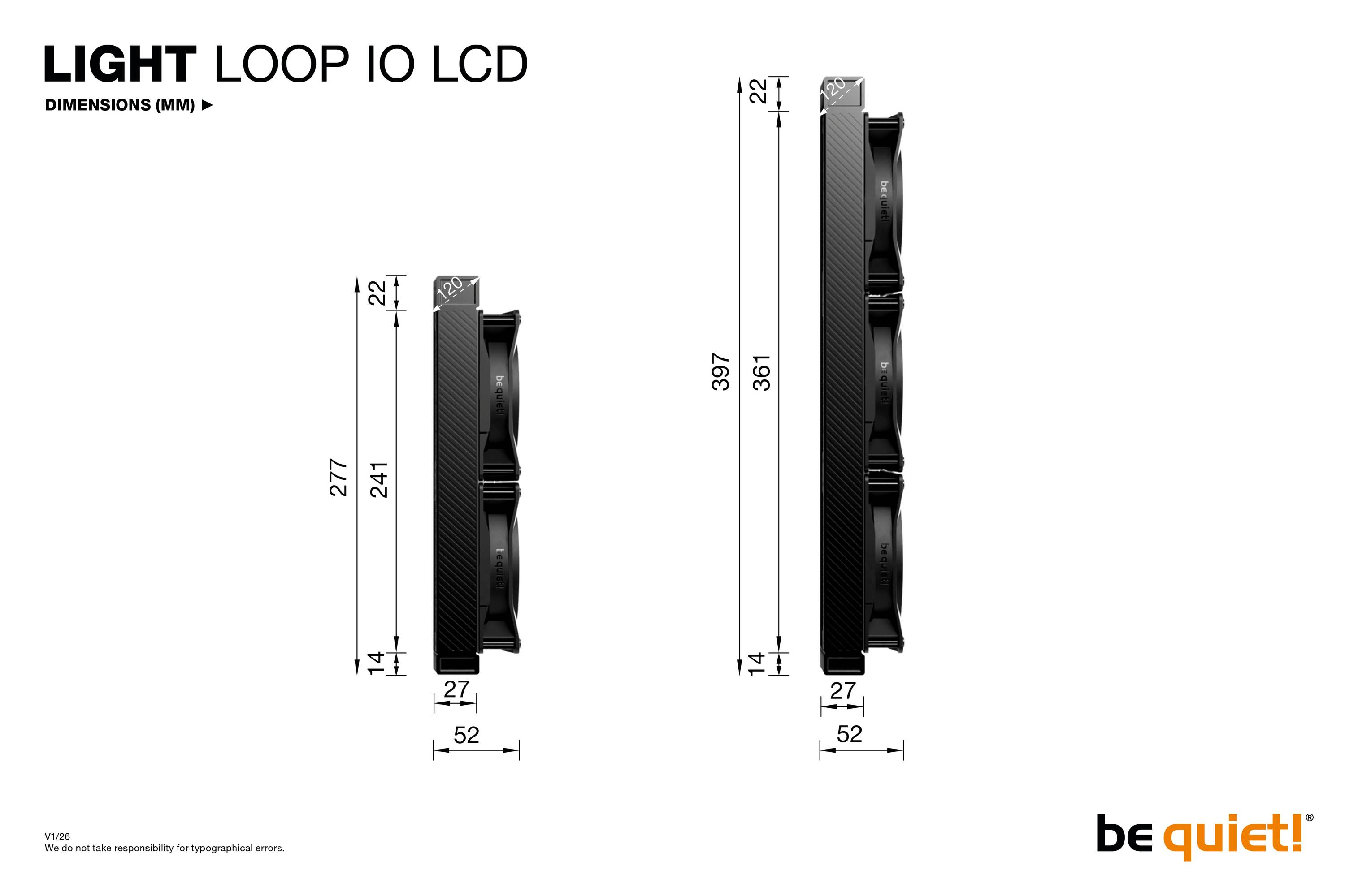 Be Quiet! Wasserkühlung Light Loop 240 LCD-1