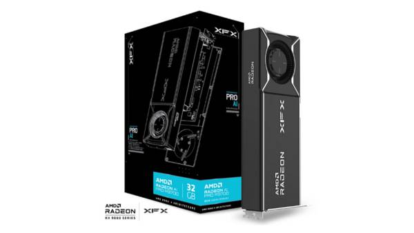 ASUS - XFX AMD Radeon AI Pro R9700, Radeon AI PRO R9700, 32 GB, GDDR6, 256 Bit, PCI Express 5.0, 1 Lüfter