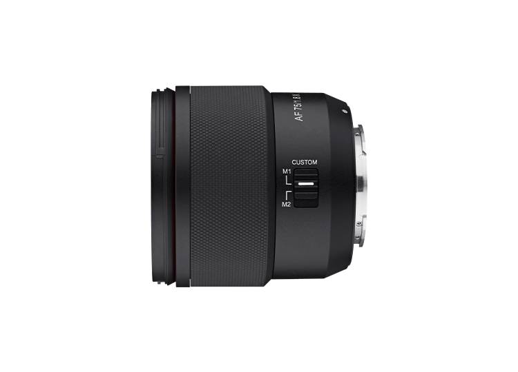 Samyang AF 75mm f / 1.8 Fuji X, 10/9, Sony FE, Autofokus-2