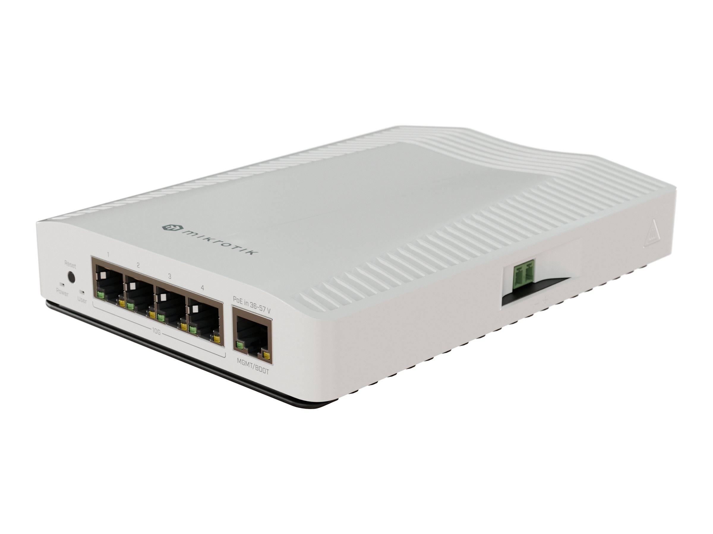 MikroTik CRS304-4XG-IN - Switch - 4 x 1/2.5/5/10GBase-T + 1 x 10/100/1000 (PoE)-0