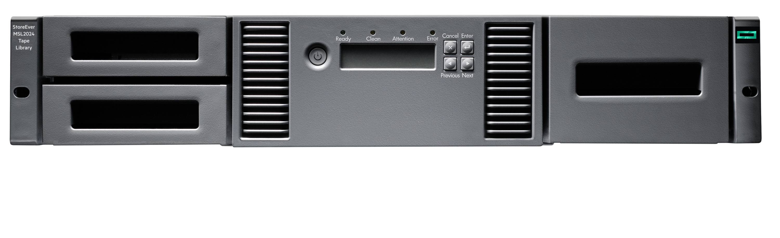 HPE Storage MSL2024 - Bandbibliothek - 432 TB / 1.08 PB - Steckplätze: 24 - LTO Ultrium (18 TB / 45 TB)-1