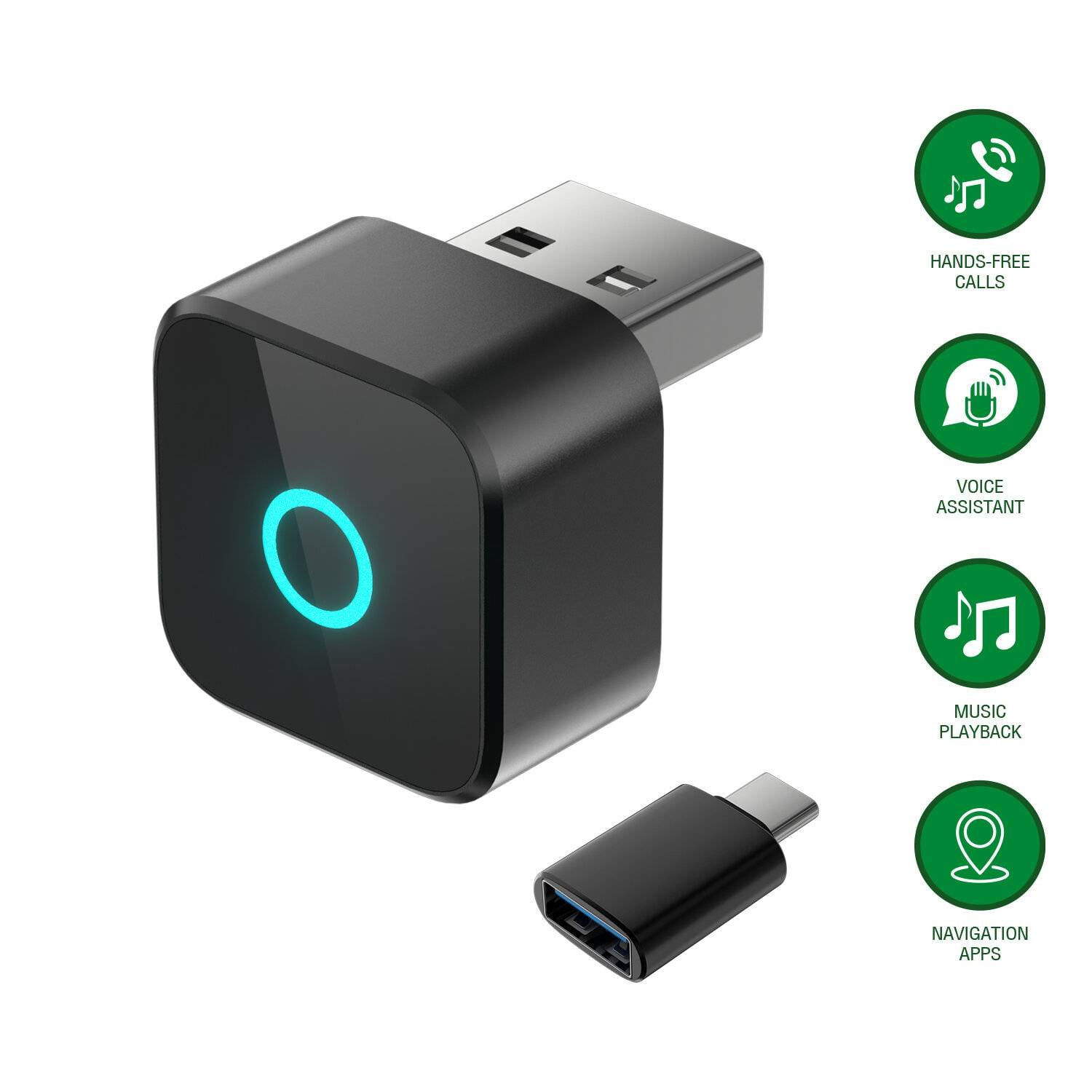 4smarts 541818, Dongle, USB, USB Typ-A, Schwarz, Polycarbonat (PC), Acrylnitril-Butadien-Styrol (ABS), Acryl, Leistung,-1