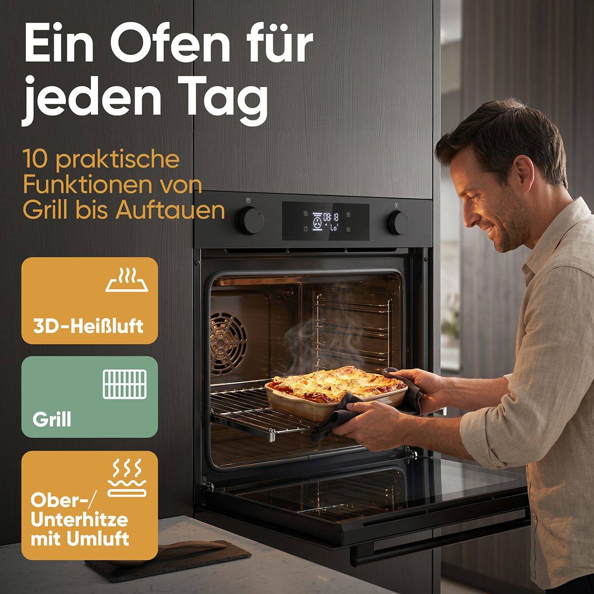 Bomann EBO 7913, Medium, Elektrischer Ofen, 73 l, 2800 W, 73 l, 50 - 250 °C-2