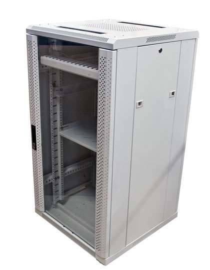 ALLNET ALL-SNB61222BDgrau, 22U, 500 kg, Grau, Stahl, Glas, 7 cm-3