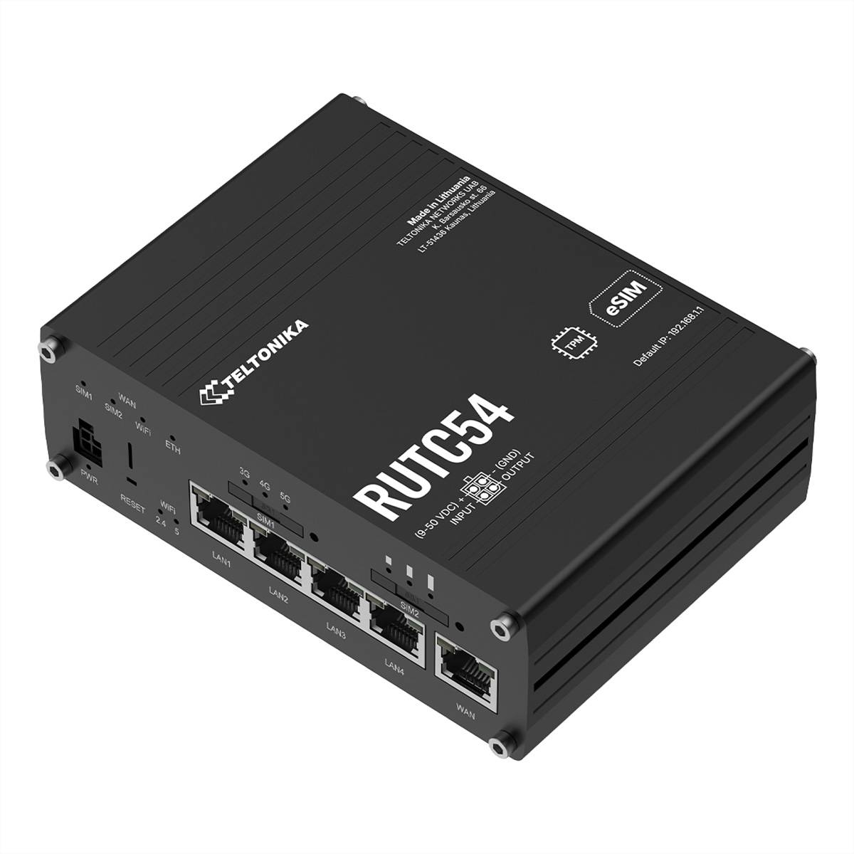 TELTONIKA - RUTC54 Global 5G Edge Router - Router - WLAN-0