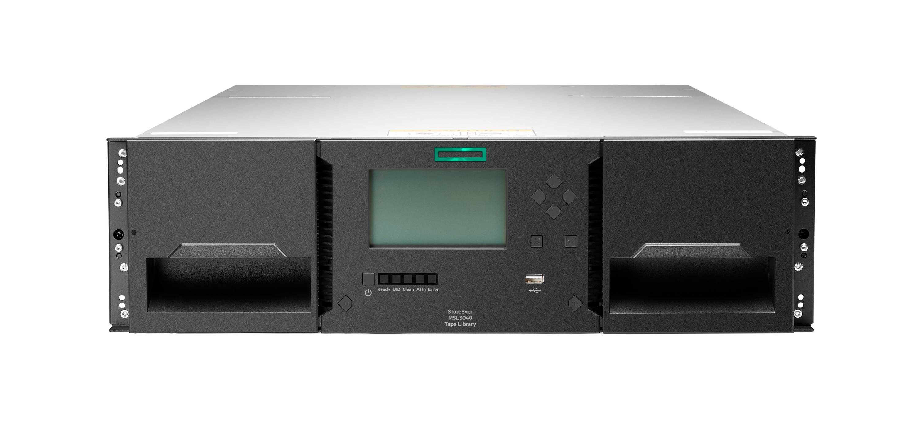 HPE StoreEver MSL3040 - Bandbibliothek - 720 TB / 1.8 PB - Steckplätze: 40 - LTO Ultrium (18 TB / 45 TB)-1