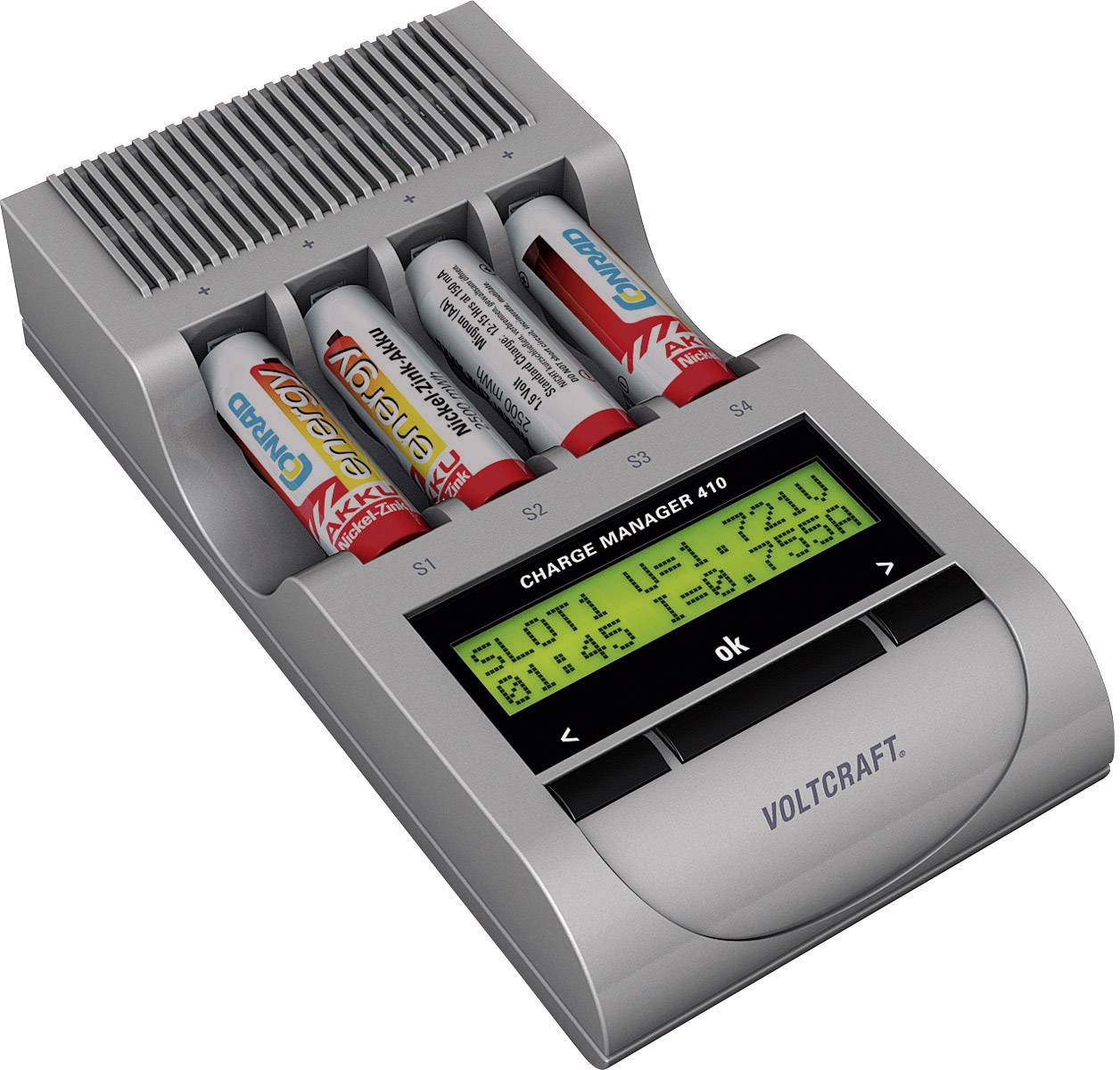 VOLTCRAFT Charge Manager CM410 Rundzellen-Ladegerät NiCd, NiMH, NiZn Micro (AAA), Mignon (AA)-4