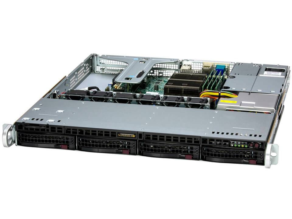 Supermicro UP SuperServer 511R-M - Server - Rack-Montage - 1U - keine CPU - RAM 0 GB - SATA/SAS - Hot-Swap 8.9 cm (3.5")-1