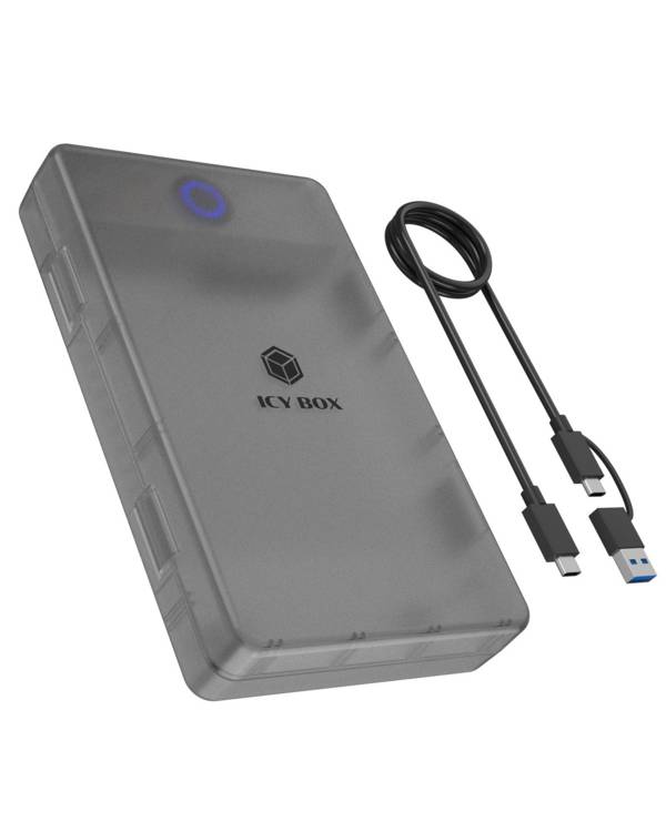 ICY BOX Spade Base 388 Festplattengehäuse für 2,5"/3,5" SATA SSD/HDD, HDD / SSD-Gehäuse, 2.5/3.5", SATA, Serial ATA II,