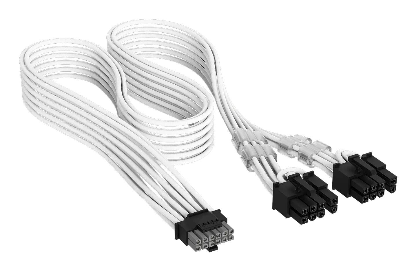 Corsair PCIe 12V-2x6 to 2x 6+2 split White - Kabel - Kabel - 0,65 m-3
