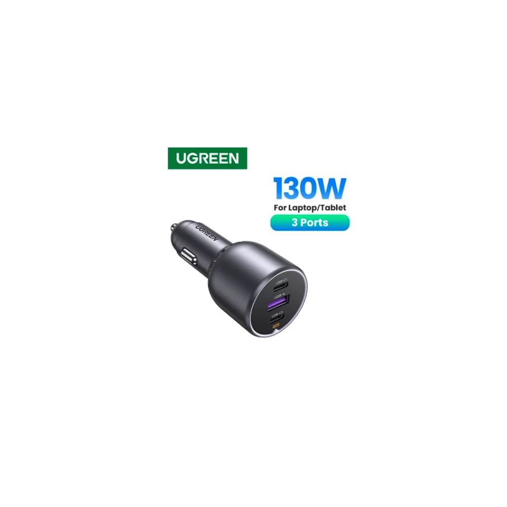 Ugreen 130W 3-Port Fast Car Charger-1