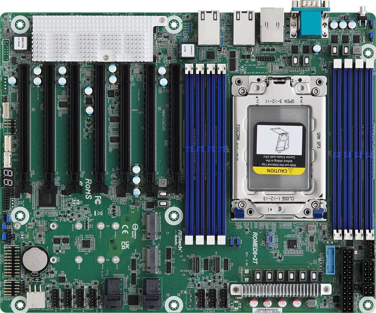 ASRock Rack ROMED8-2T/BCM - Motherboard - ATX-1