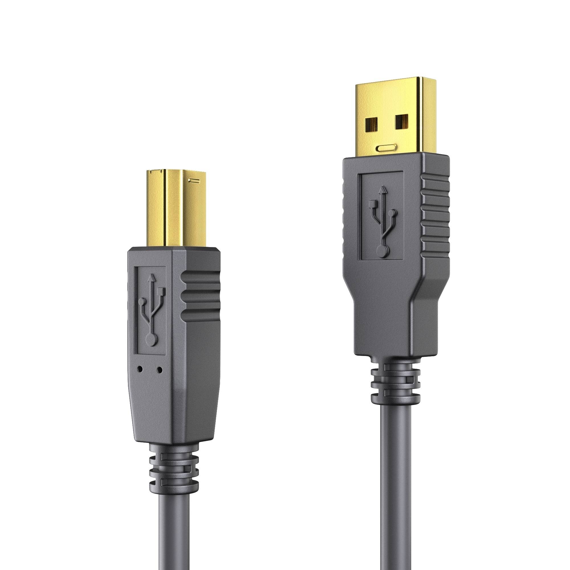 Premium Aktiv USB v2.0 USB-A / USB-B Kabel - 5,00m-1