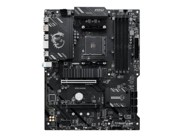 MSI B550 GAMING - Motherboard - ATX - Socket AM4 - AMD B550 Chipsatz - USB 3.2 Gen 1, USB 3.2 Gen 2, USB-C 3.2 Gen 1, US