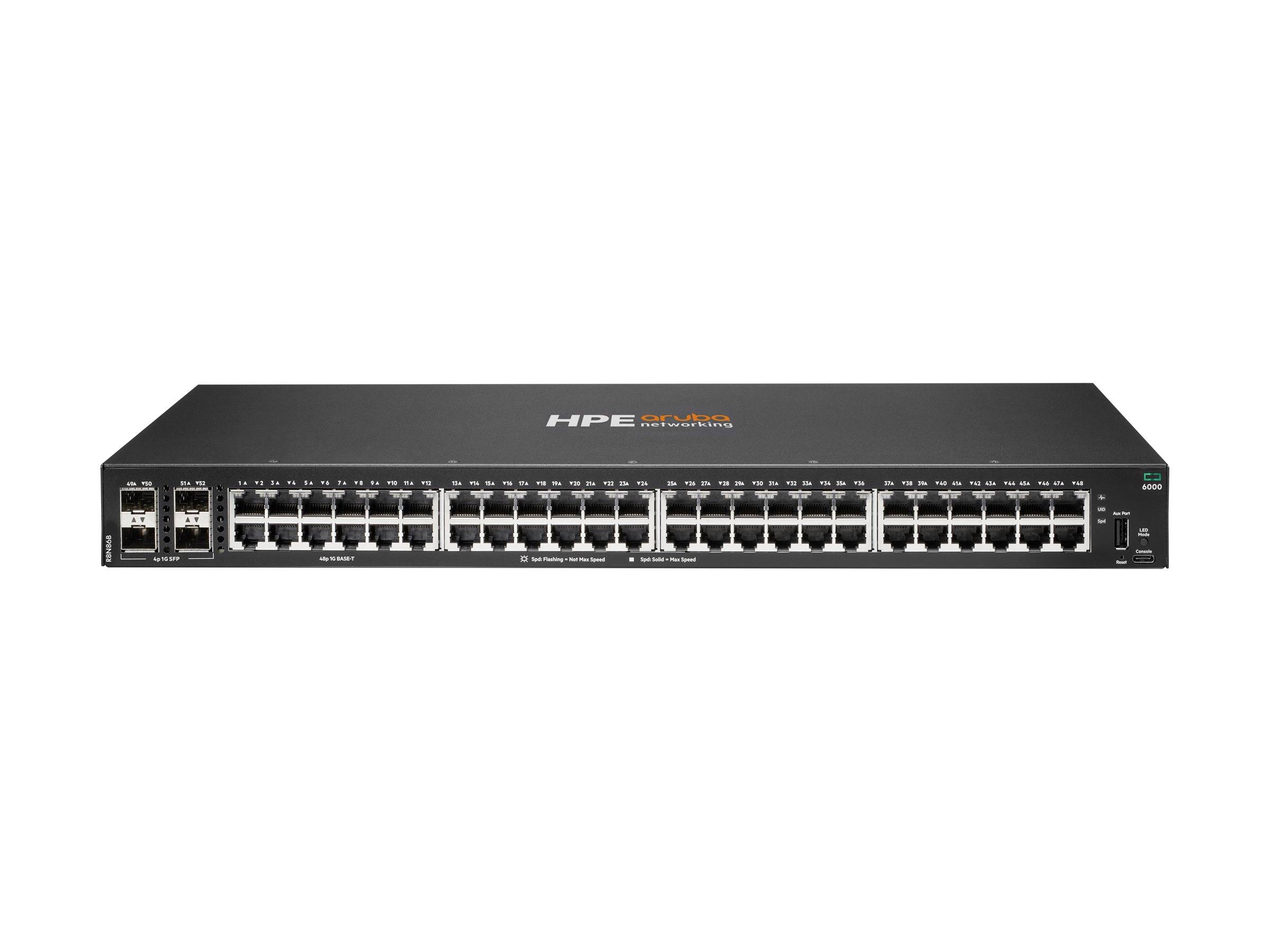HPE Networking CX 6000 48p 10M/100M/1G 4p SFP 1G Switch - Switch - managed-1