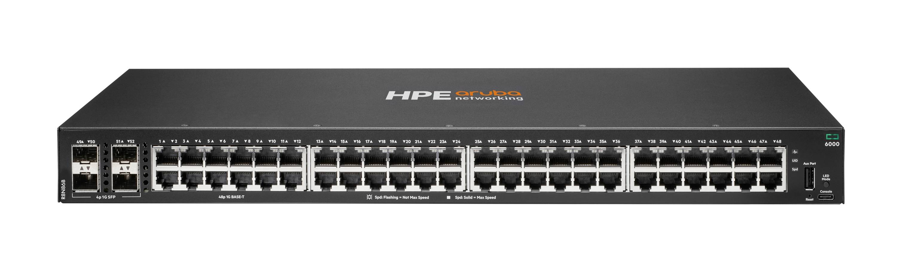 HPE Networking CX 6000 48p 10M/100M/1G 4p SFP 1G Switch - Switch - managed-2