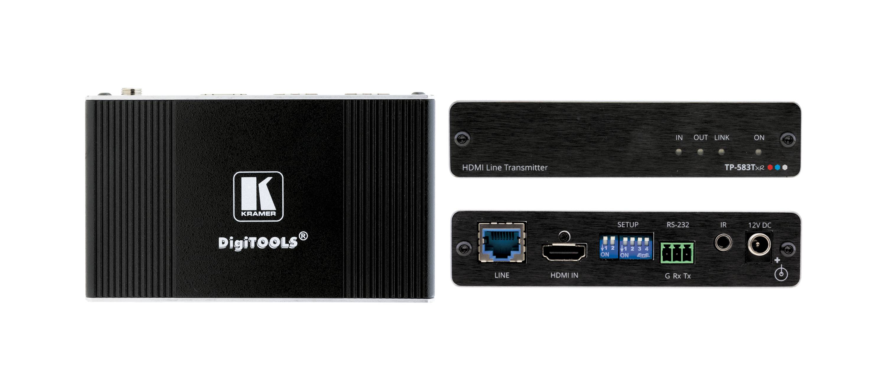KRAMER TP-583TXR - 4K HDR HDBaseT-Sender für große Reichweite (HDMI über HDBaseT | Twisted Pair | 4K@60Hz | 4:4:4)-1