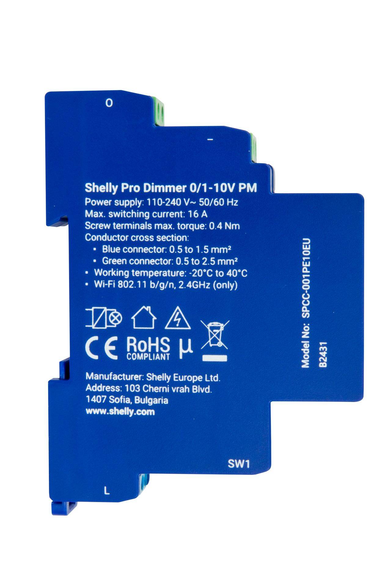 Shelly Pro Series Dimmer 0/1-10V PM - Smarter Dimmerschalter-1