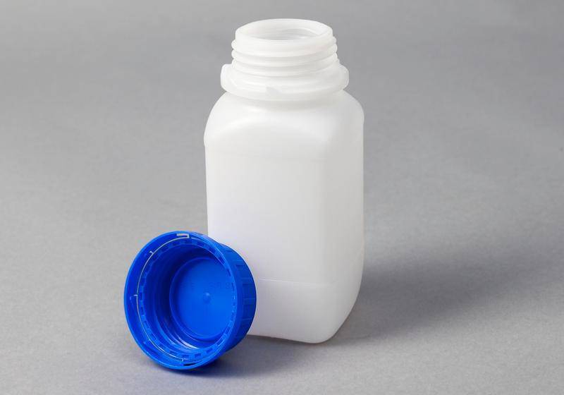Weithalsflaschen aus HDPE, eckig, natur-transparent, 500 ml, mit UN-Zulassung, 15 Stück-1