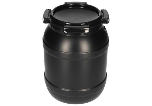 Weithalsfass WH 6, mit UV-Schutz, 6 l, schwarz, mit UN-Zulassung