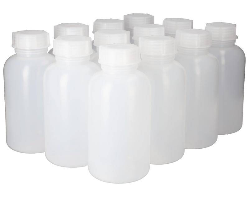 Weithalsflaschen aus LDPE, rund, natur-transparent, 2000 ml, 12 Stück-0