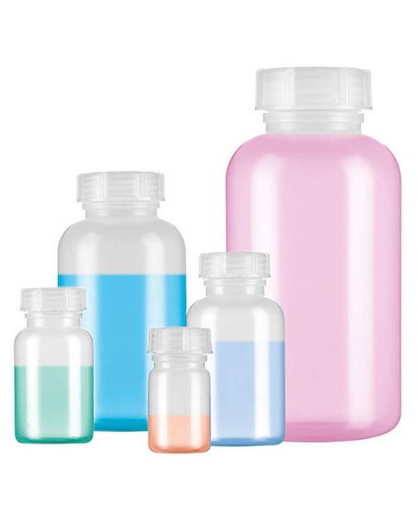 Weithalsflaschen aus LDPE, rund, natur-transparent, 100 ml, 30 Stück