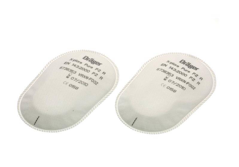 Dräger Partikelfilter Pure P2, für X-plore-Halbmasken Serie 3000, VE = 10 Paar-0
