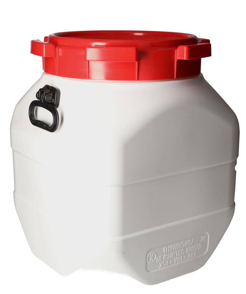 Weithalsfass aus Polyethylen (PE), quadratisch, 50 Liter-3