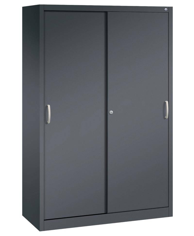 C+P Schiebetürenschrank Acurado, 1200 x 500 x 1950 mm, schwarzgrau