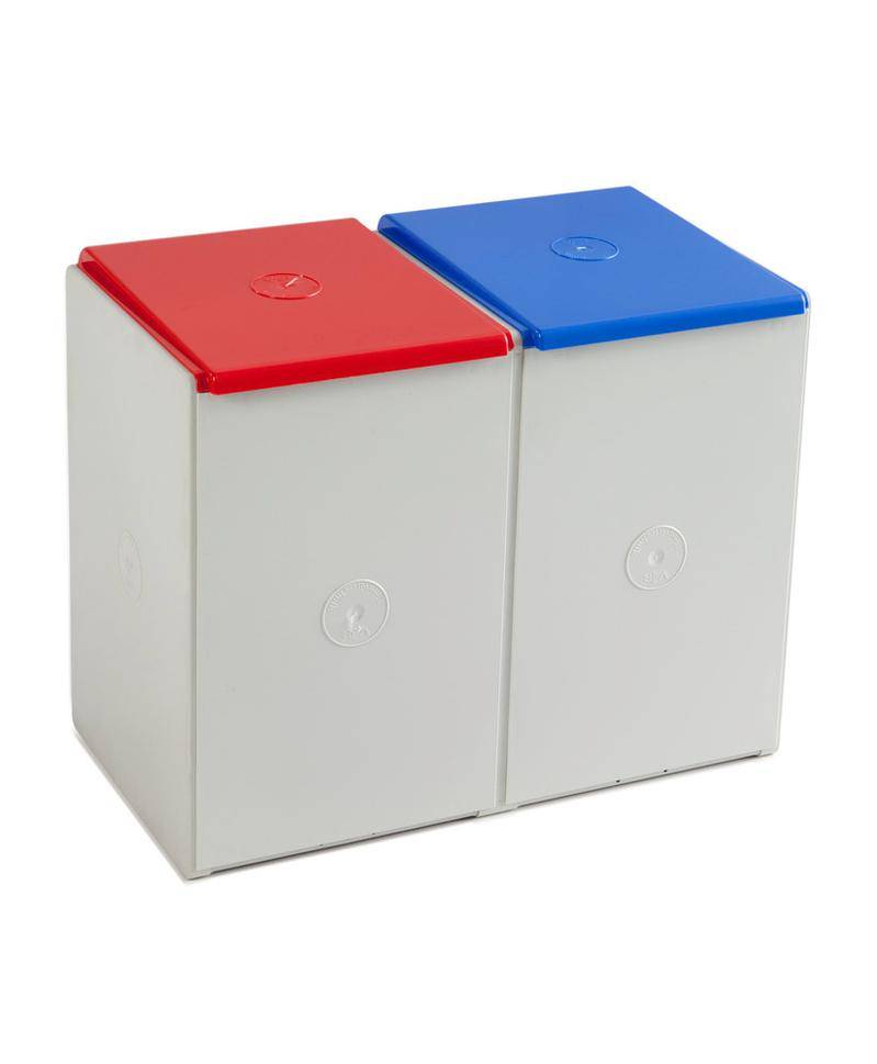 Wertstoffmodulsystem, 2-er Element (ohne Deckel), 40 Liter Volumen-0