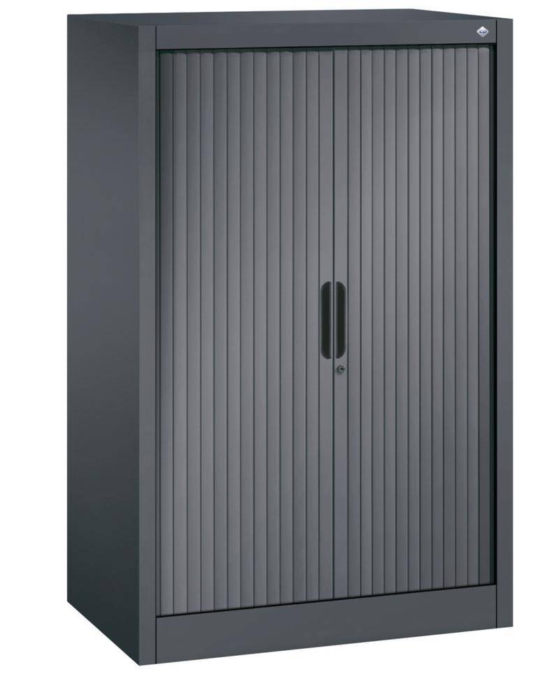 C+P Rollladenschrank Omnispace, als Sideboard, 800 x 420 x 1230 mm, schwarzgrau-0
