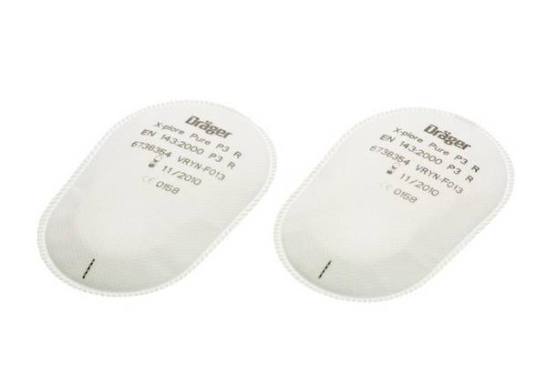 Dräger Partikelfilter Pure P3, für X-plore-Halbmasken Serie 3000, VE = 10 Paar