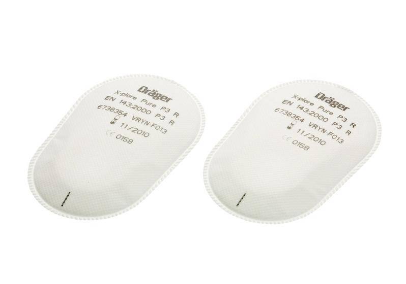Dräger Partikelfilter Pure P3, für X-plore-Halbmasken Serie 3000, VE = 10 Paar-0