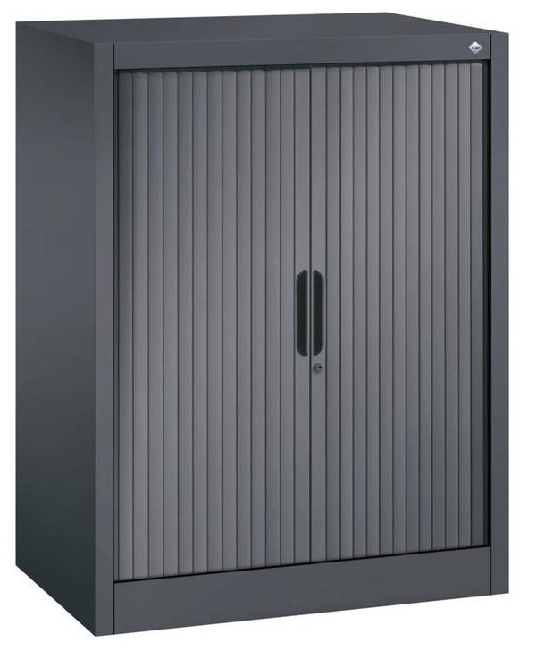 C+P Rollladenschrank Omnispace, als Sideboard, 800 x 420 x 1030 mm, schwarzgrau