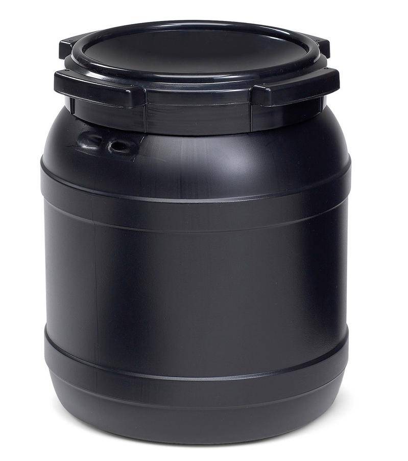 Weithalsfass WH 26, mit UV-Schutz, 26 l, schwarz, mit UN-Zulassung-0