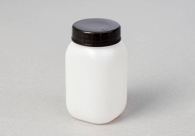 Weithalsflaschen aus HDPE, eckig, natur-transparent, 250 ml, 24 Stück-1