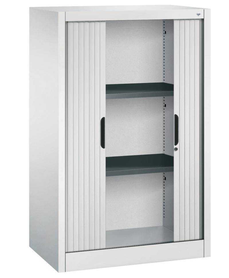 C+P Rollladenschrank Omnispace, als Sideboard, 800 x 420 x 1230 mm, lichtgrau-1