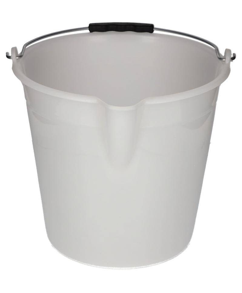 Industrie-Eimer aus Polyethylen, 12 Liter, weiß, VE = 10 Stück-2
