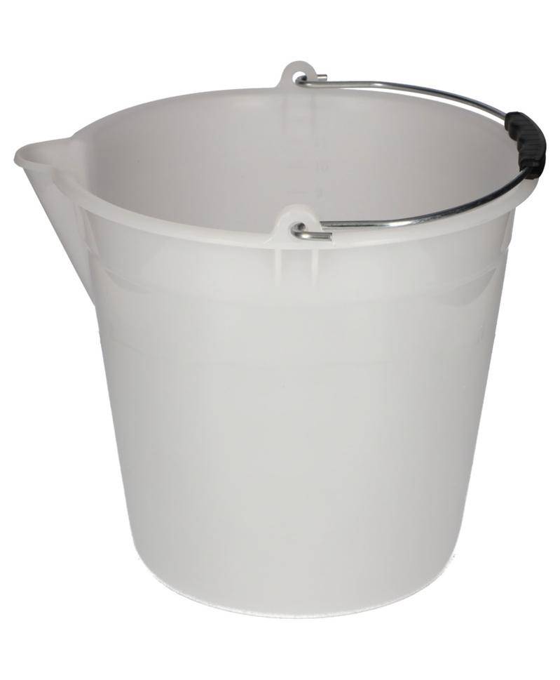Industrie-Eimer aus Polyethylen, 12 Liter, weiß, VE = 10 Stück-4