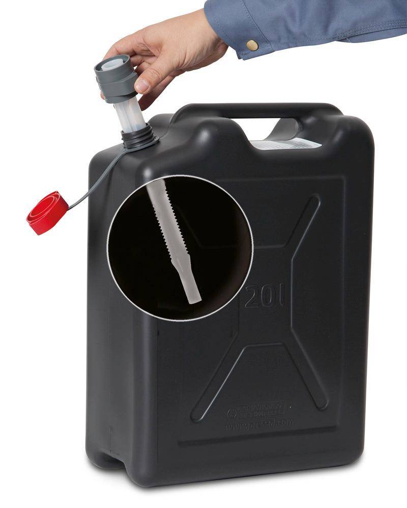 Sicherheitskanister aus Kunststoff, 20 Liter Volumen-1