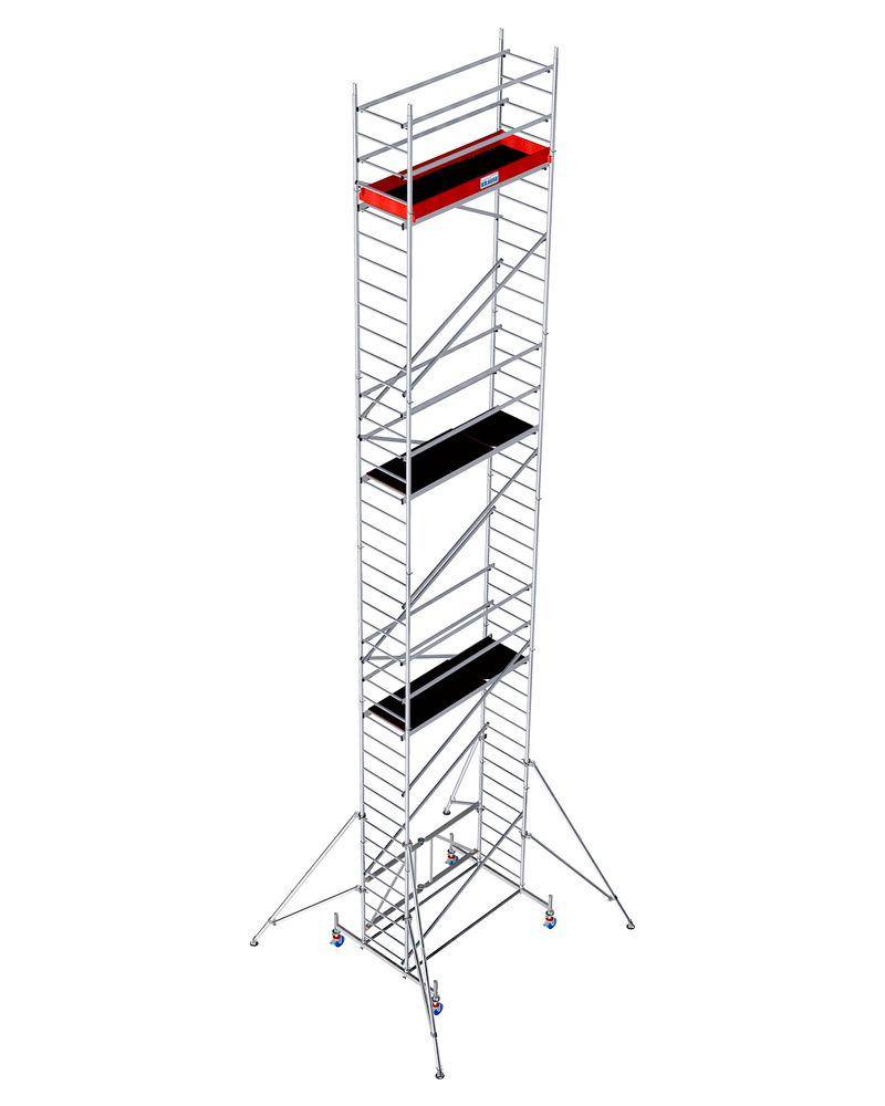 Faltgerüst aus Aluminium, 11,80 m Arbeitshöhe-0