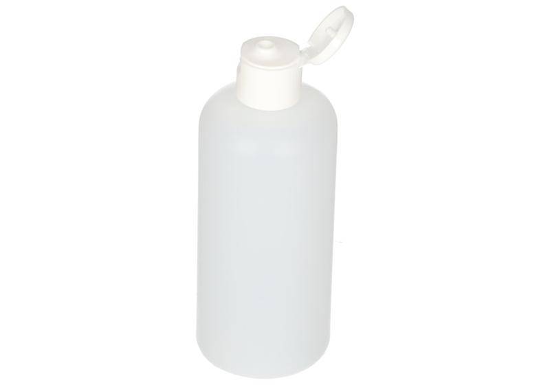 Rundflaschen aus HDPE, mit Klappverschluss 250 ml, 10 Stück-0