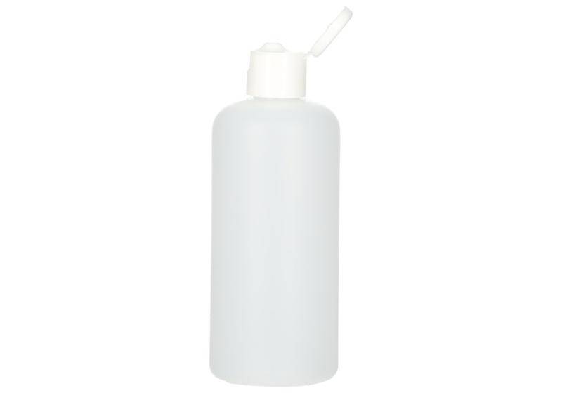 Rundflaschen aus HDPE, mit Klappverschluss 250 ml, 10 Stück-3