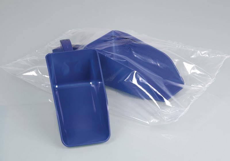 Detektierbare Schaufel, aus Polystyrol, 150 ml, blau, einzeln verpackt/steril, Pack à 10 Stück-0