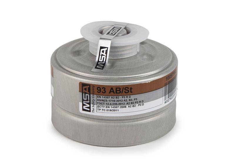 MSA Kombinationsfilter 93 AB/St, Schutzstufe A2B2P3 R D-0