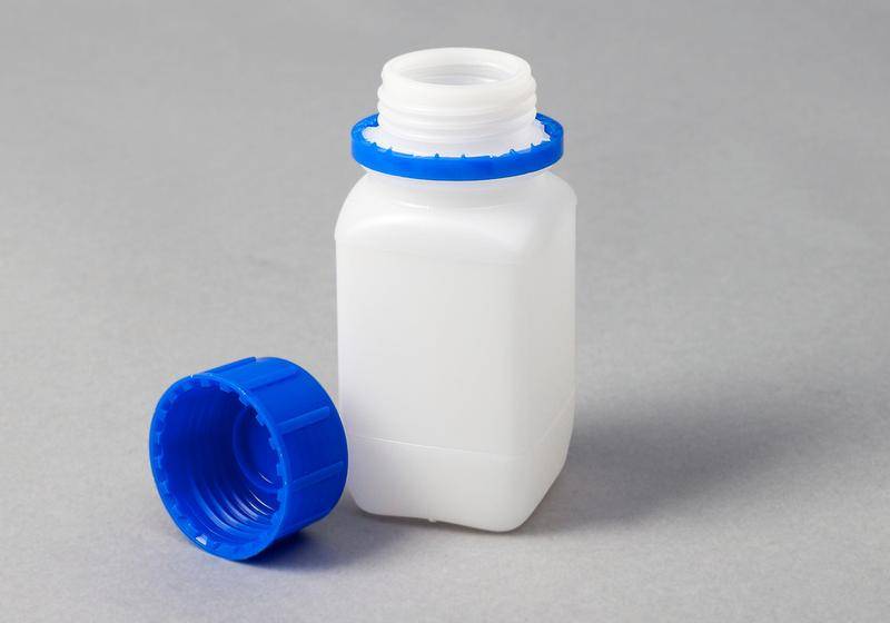 Weithalsflaschen aus HDPE, eckig, natur-transparent, 250 ml, mit UN-Zulassung, 30 Stück-5