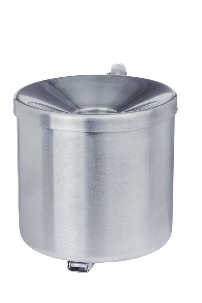 Selbstlöschender Wandascher aus Edelstahl, 0,6 Liter Volumen-0